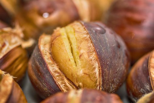 Grilled chestnuts