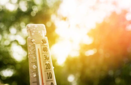 Termómetro marcando más de 40 grados