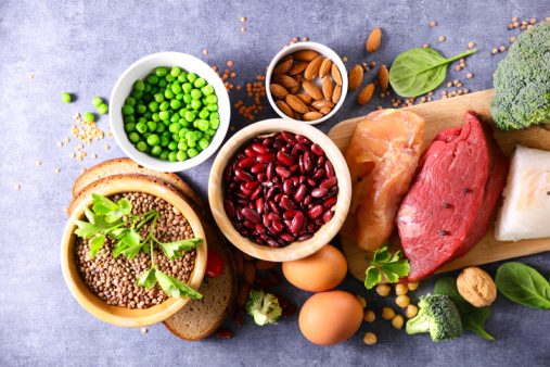 protein food sources- top view